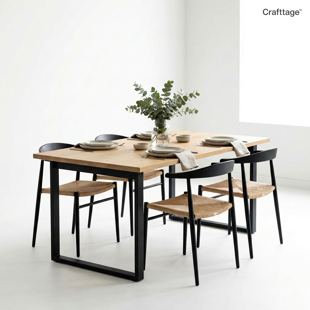 Linear Dining Table Set
